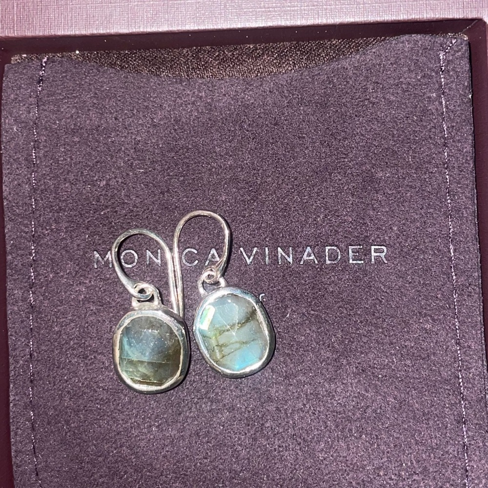 Monica Vinader labradorite siren wire earrings